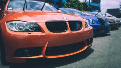 Bmw parking front bumper 4k wallpaper