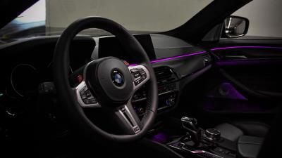 Bmw steering wheel salon 4k wallpaper