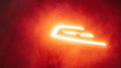 Car backlight red 4k wallpaper