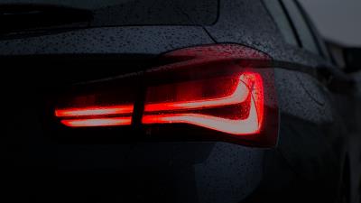 Car black wet 4k wallpaper