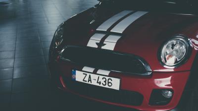 Car front view headlamp 4k wallpaper