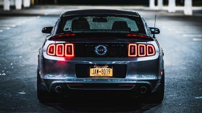 Car gray rear view 4k wallpaper