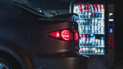 Car gray taillight 4k wallpaper