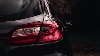 Car headlight rear view image 4k wallpaper