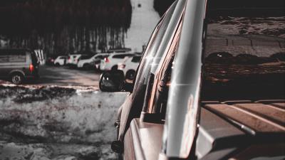 Car pickup gray 4k wallpaper