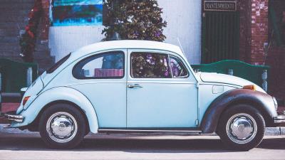 Car retro side view picture 4k wallpaper