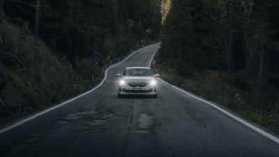 Car road mountains image 4k wallpaper