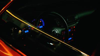Car salon steering wheel 4k wallpaper