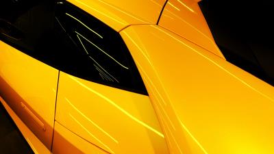 Car sportscar yellow 4k wallpaper