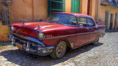 Chevrolet old retro cars car cuba hava 4k wallpaper