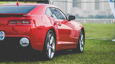 Chevrolet sports car red 4k wallpaper