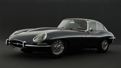 E type jaguar retro sport 4k wallpaper