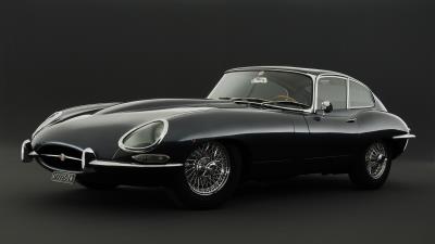 E type jaguar retro sports 4k wallpaper