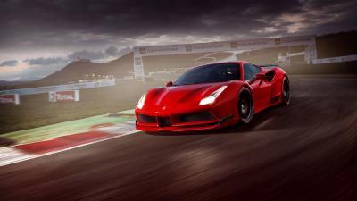 Ferrari 488 gtb n largo package 4k wallpaper