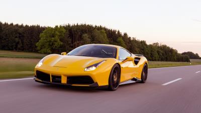 Ferrari 488 gtb novitec rosso wallpaper 4k wallpaper