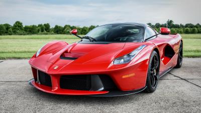 Ferrari laferrari red front view 4k wallpaper