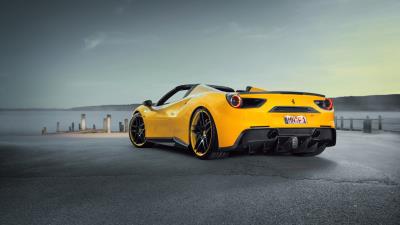 Ferrari novitec rosso yellow 4k wallpaper