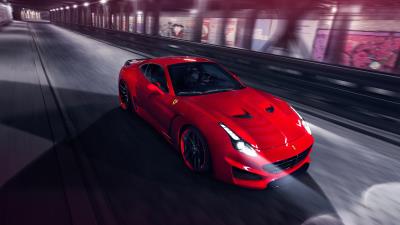 Ferrari pininfarina novitec rosso red speed 4k wallpaper
