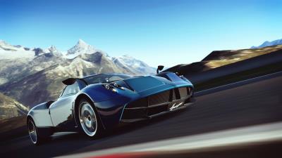 Gran turismo 6 driving simulator speed art pagani huayra 4k wallpaper