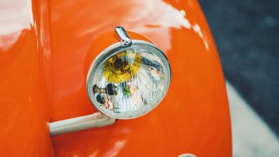 Headlight car orange 4k wallpaper