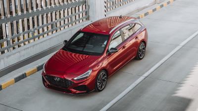 Honda car aerial view 4k wallpaper