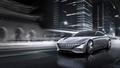 Hyundai le fil rouge concept geneva 2018 4k wallpaper