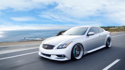 Infiniti g37 coupe side view speed 4k wallpaper