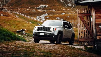 Jeep car front view 4k wallpaper