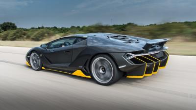 Lamborghini centenario side view speed 4k wallpaper