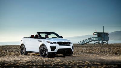 Land rover range rover evoque side view 4k wallpaper