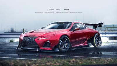 Lexus lc500 artwork 2017 4k wallpaper