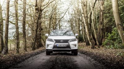 Lexus rx 450h f sport uk spec white front view 4k wallpaper