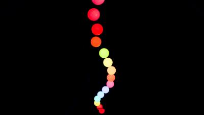 Balls colorful neon 4k wallpaper