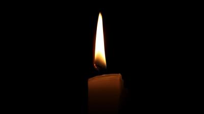 Candle wick wax dark background 4k wallpaper