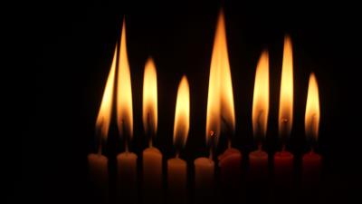 Candles fire dark 4k wallpaper