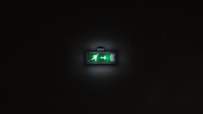 Exit pointer sign 4k wallpaper