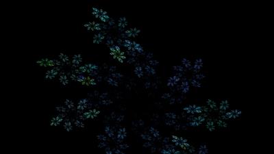 Fractal pattern black background 4k wallpaper