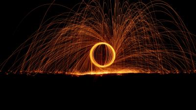 Freezelight ball sparks 4k wallpaper