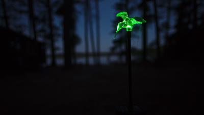 Lamp light green 4k wallpaper