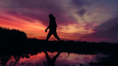 Lonely loneliness silhouette 4k wallpaper