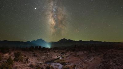 Nebula night starry sky 4k wallpaper