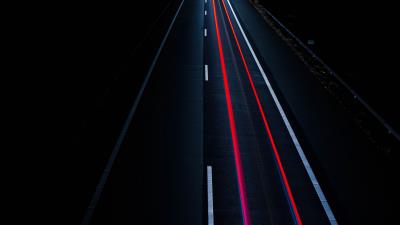 Road light lines marking 4k wallpaper