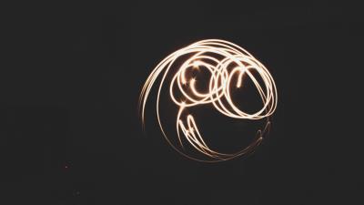 Smile glow effect 4k wallpaper