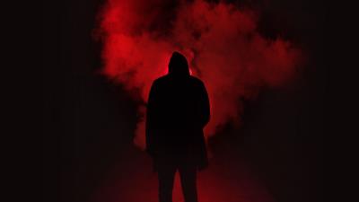 Smoke hood silhouette 4k wallpaper