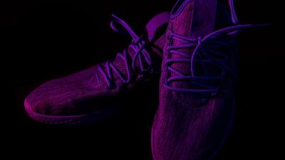 Sneakers shoes purple 4k wallpaper