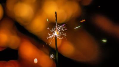 Sparklers sparks glare 4k wallpaper
