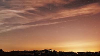 Starry sky stars night photo 4k wallpaper