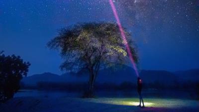 Starry sky stars silhouette 4k wallpaper