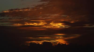 Sunset clouds sky 4k wallpaper