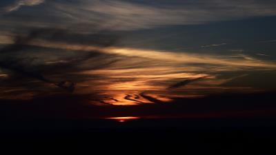 Sunset dusk horizon 4k wallpaper